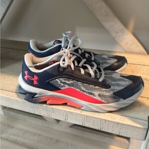 Under Armour Navy and Orange Running Shoes